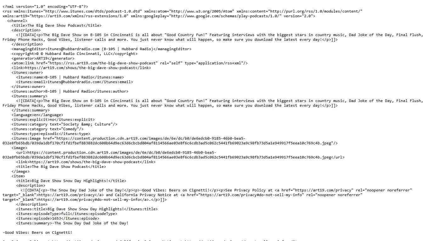 The Big Dave Show Podcast