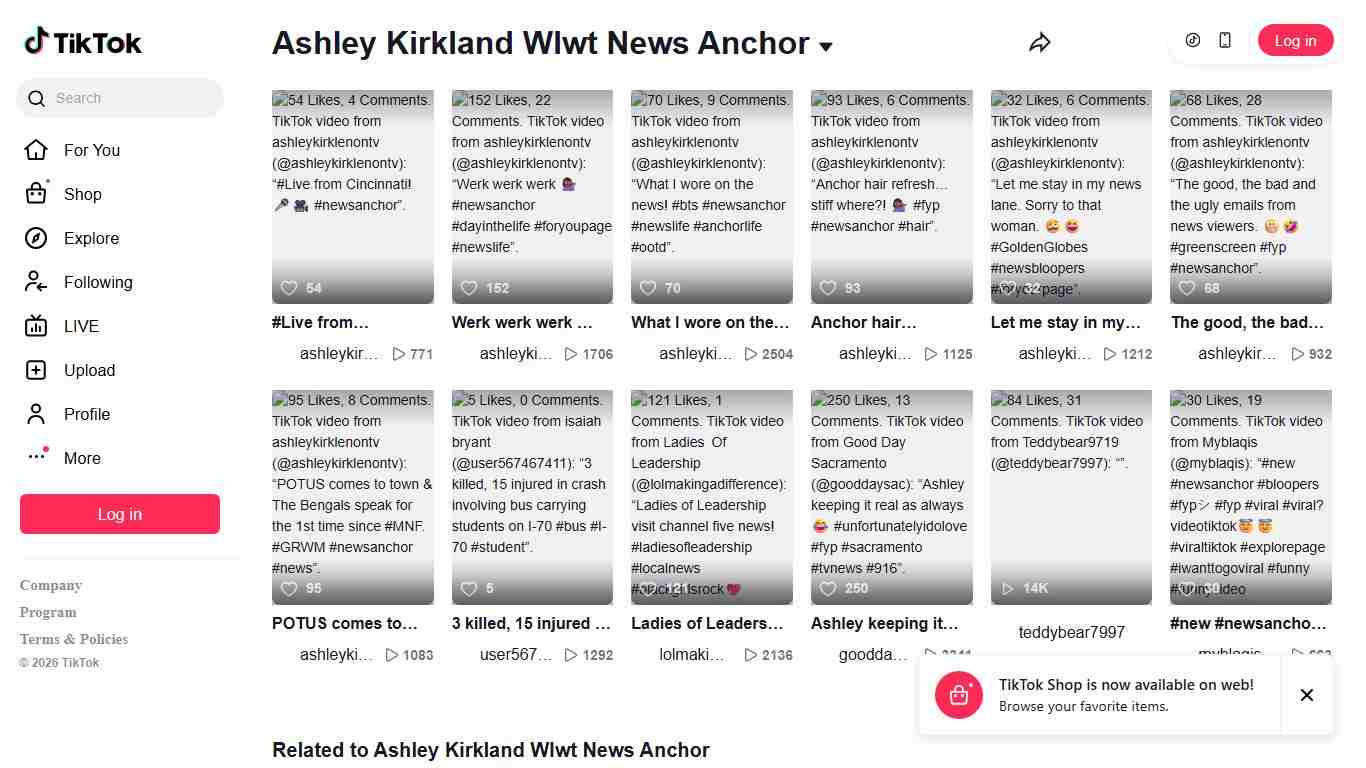 Ashley Kirkland Wlwt News Anchor TikTok